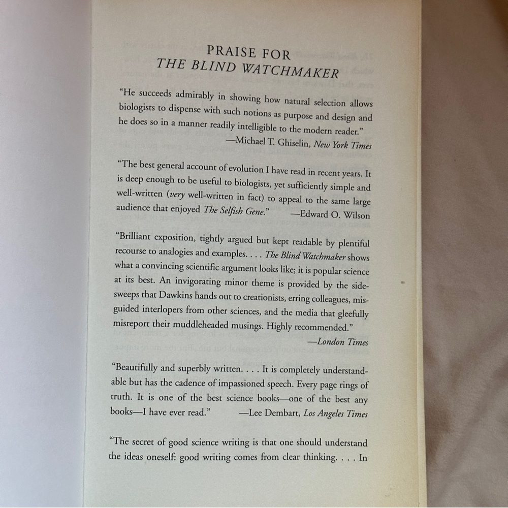 🟢  The Blind Watchmaker by Richard Dawkins | Science, Biology | Paperback Book - Picture 4 of 6